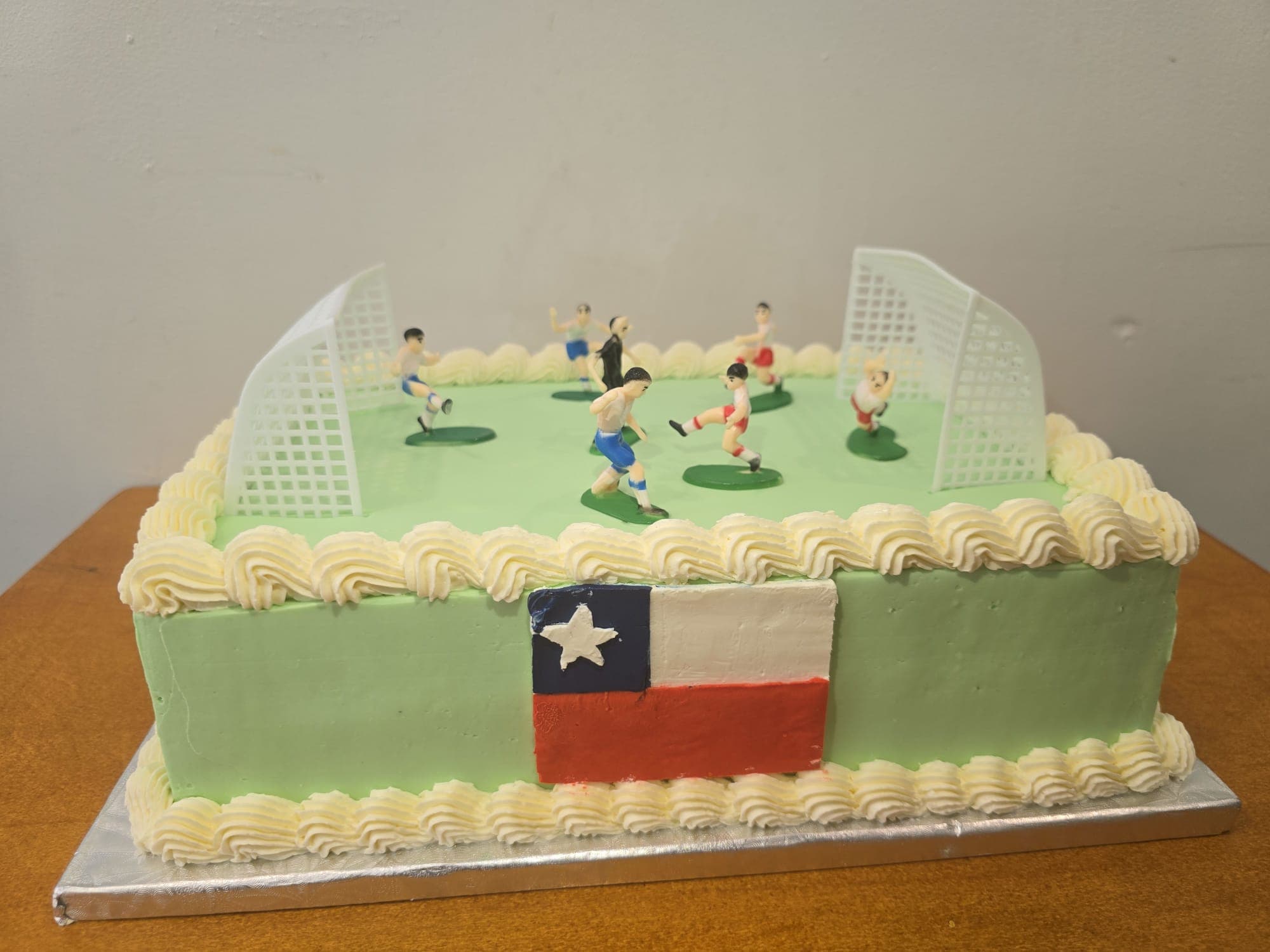 Soccer sheet cake 